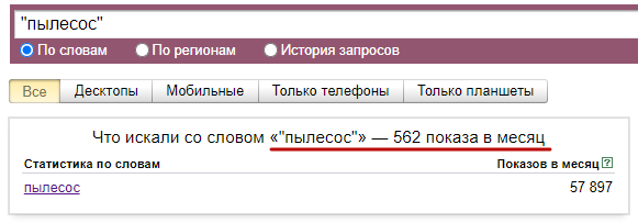 Почему однословный запрос не приносит трафика